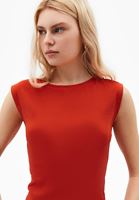 Bayan Turuncu Bot Yaka Tişört