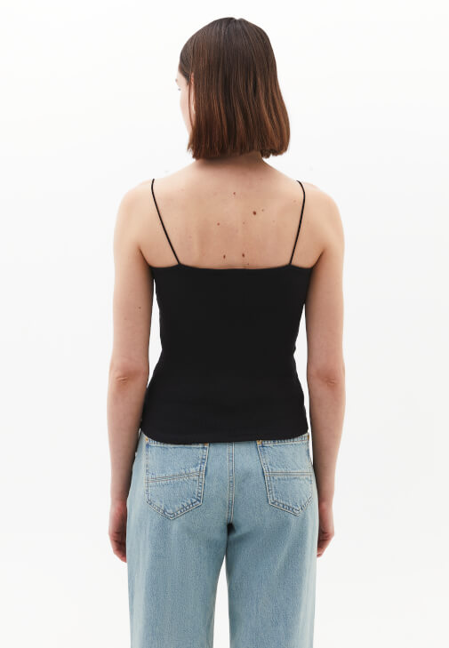 Dantelli Atlet ve Wide-Leg Denim Pantolon Kombini