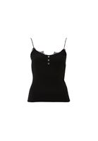 Bayan Siyah Dantel Detaylı Atlet