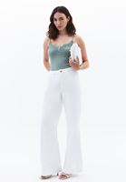 Bayan Yeşil Dantel Detaylı Atlet