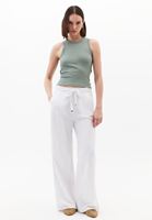 Bayan Yeşil Pamuklu Halter Yaka Atlet