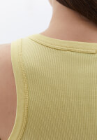 Bayan Sarı Pamuklu Halter Yaka Atlet