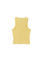 Bayan Sarı Pamuklu Halter Yaka Atlet