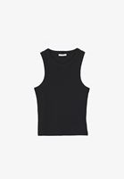 Bayan Siyah Pamuklu Halter Yaka Atlet