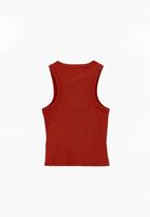 Bayan Kırmızı Pamuklu Halter Yaka Atlet