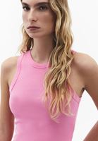 Bayan Pembe Pamuklu Halter Yaka Atlet