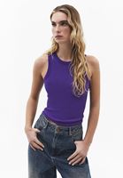 Bayan Mor Pamuklu Halter Yaka Atlet