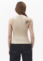 Bayan Bej Pamuklu Halter Yaka Atlet