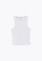 Bayan Beyaz Pamuklu Halter Yaka Atlet