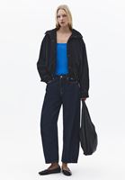 Bayan Mavi Kare Yaka Atlet