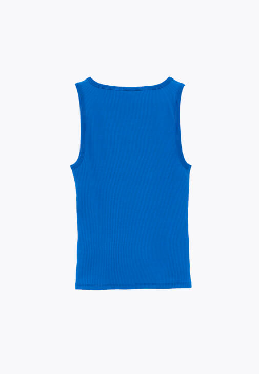 Kare Yaka Atlet ve Denim Pantolon Kombini