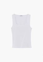 Bayan Beyaz Kare Yaka Atlet