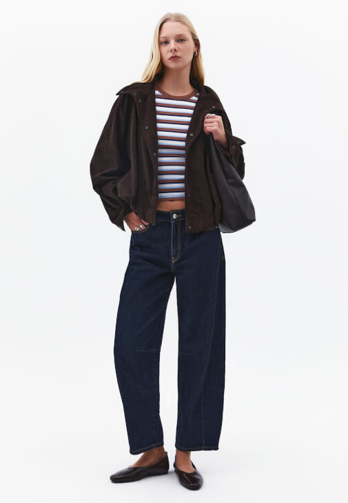  Çizgili Atlet ve Pantolon Kombini