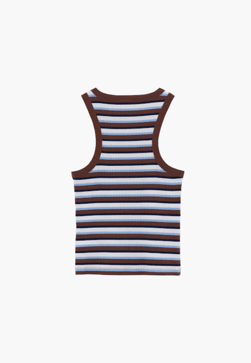 Çizgili Atlet ve Pantolon Kombini