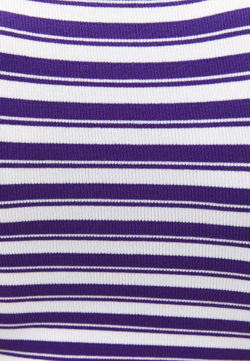 Çizgili Atlet ve Wide-Leg Pantolon Kombini