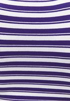 Bayan Çok Renkli Halter Yaka Çizgili Atlet