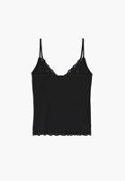 Bayan Siyah Dantel Detaylı Atlet