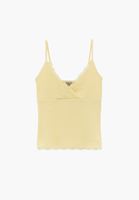 Bayan Sarı Dantel Detaylı Atlet