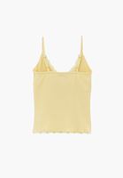 Bayan Sarı Dantel Detaylı Atlet