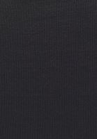 Bayan Siyah Pamuklu U Yaka Tişört