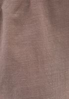 Bayan Kahverengi Keten Karışımlı Wide-Leg Pantolon