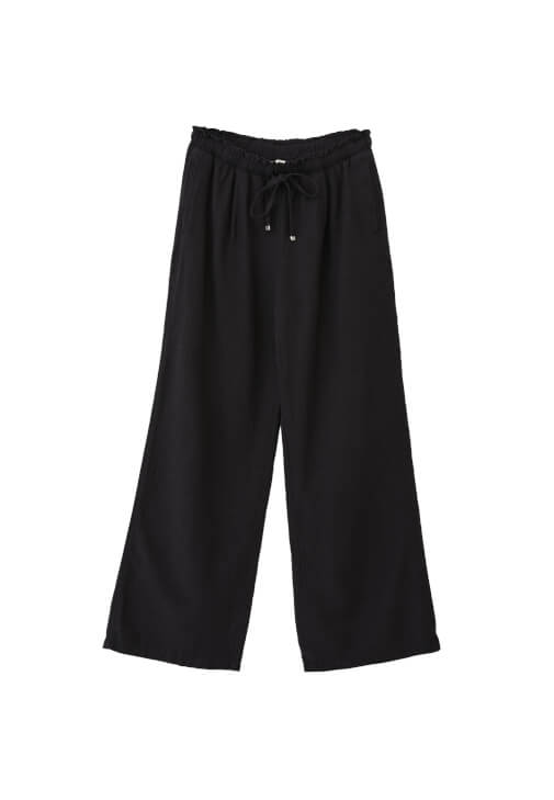 Keten Pantolon ve Dantelli Top Kombini