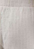 Bayan Çok Renkli Keten Karışımlı Çizgili Pantolon