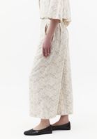 Keten Culotte Pantolon ve Keten Gömlek Kombini