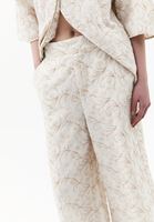 Keten Culotte Pantolon ve Keten Gömlek Kombini