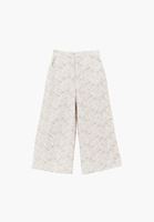 Bayan Çok Renkli Keten Karışımlı Culotte Pantolon