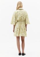 Bayan Çok Renkli Keten Karışımlı Gömlek Elbise