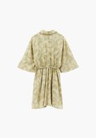 Bayan Çok Renkli Keten Karışımlı Gömlek Elbise