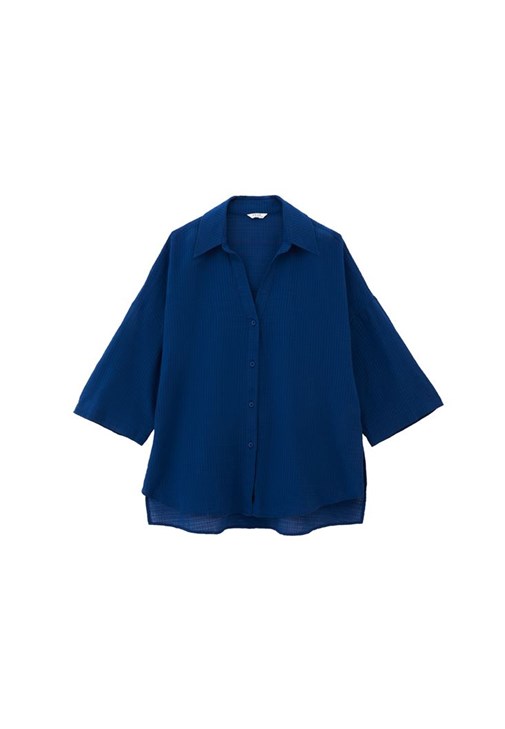 Keten Gömlek ve Keten Wide-Leg Pantolon Kombini