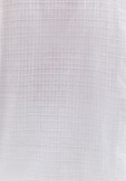 Bayan Beyaz Keten Karışımlı Oversize Gömlek