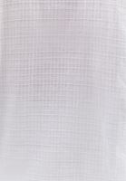 Bayan Beyaz Keten Karışımlı Oversize Gömlek