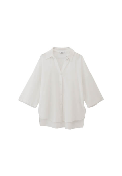 Keten Gömlek ve Keten Bol Paça Pantolon Kombini