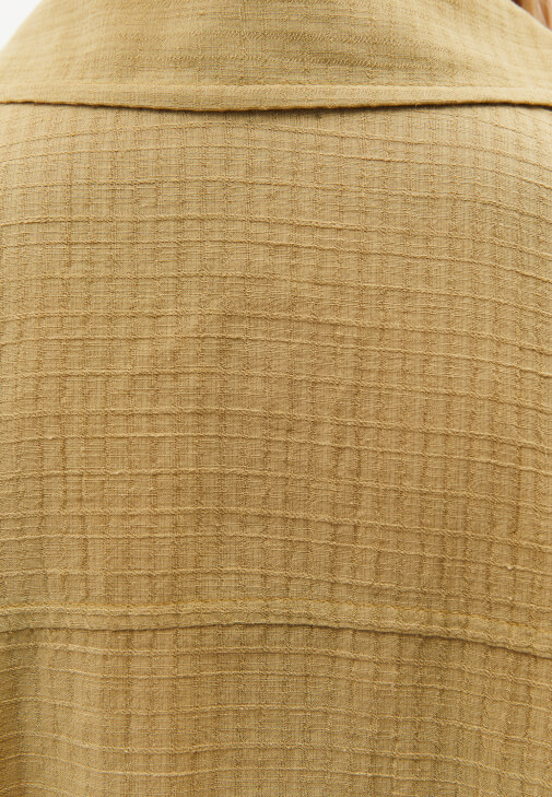 Keten Oversize Gömlek ve Bermuda Kombini