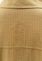 Bayan Yeşil Keten Karışımlı Oversize Gömlek