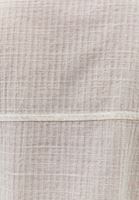 Bayan Bej Keten Karışımlı Oversize Gömlek