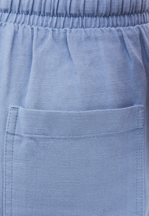 Keten Pantolon ve Crop Atlet Kombini