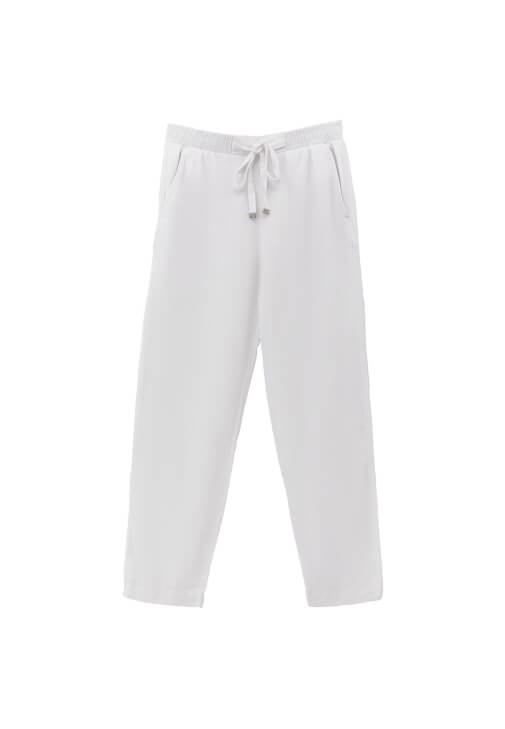Keten Pantolon ve Oversize Gömlek Kombini