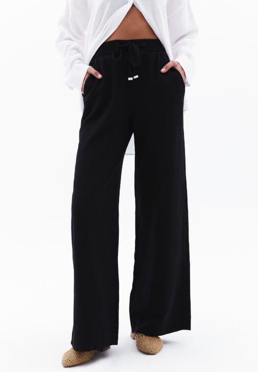 Keten Pantolon ve Tencel Gömlek Kombini