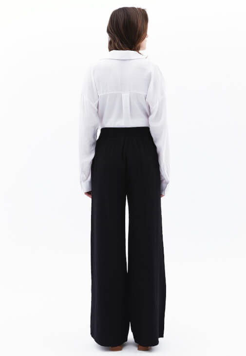 Keten Pantolon ve Tencel Gömlek Kombini