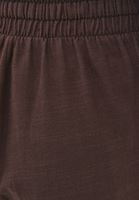 Bayan Kahverengi Keten Karışımlı Wide-Leg Pantolon