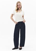 Bayan Bej Keten Karışımlı Tişört