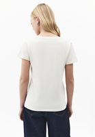 Bayan Bej Keten Karışımlı Tişört