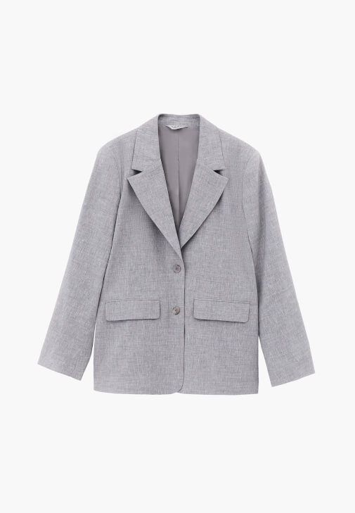 Keten Blazer Ceket ve Bermuda Şort Kombini