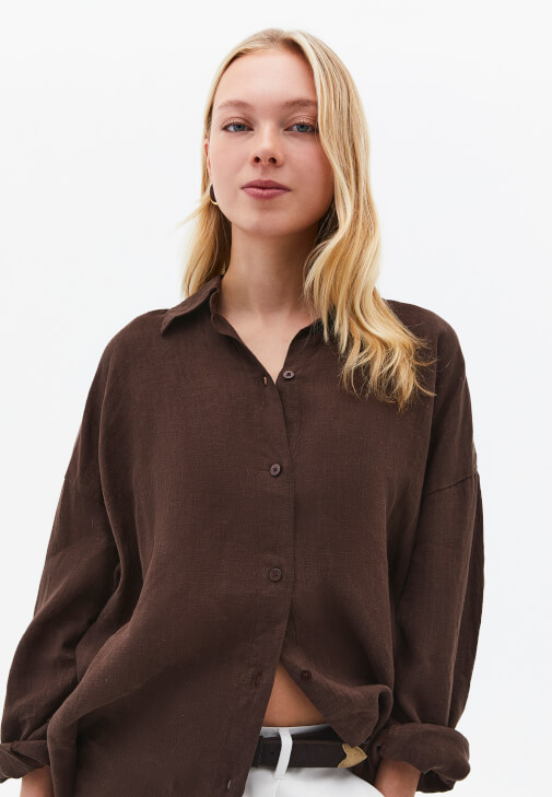 Keten Gömlek ve Keten Şort Kombini