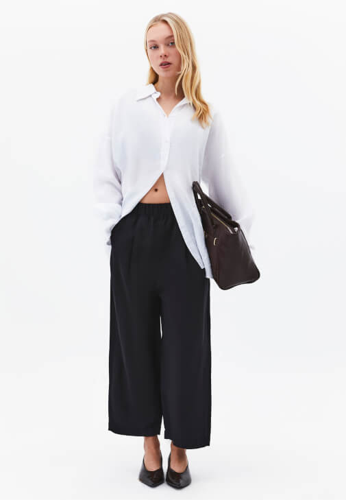  Keten Gömlek ve Modal Pantolon Kombini