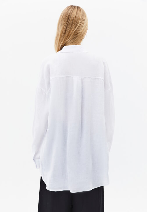 Keten Gömlek ve Modal Pantolon Kombini